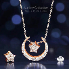 Audrey Moon & Star Necklace