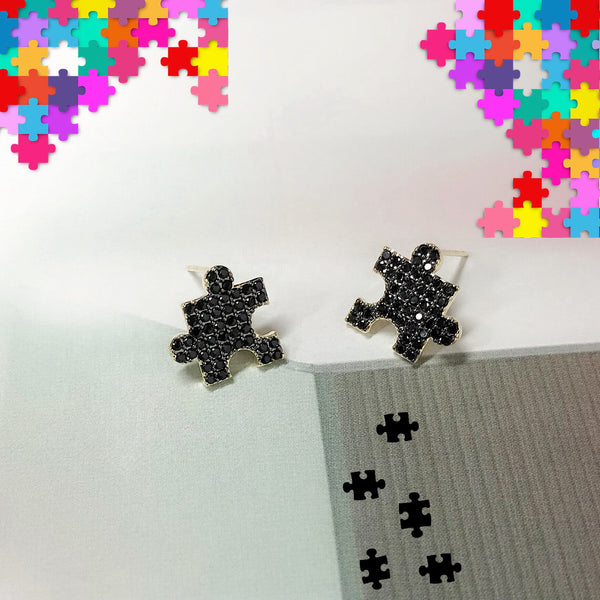 Audrey Jigsaw Puzzle Earrings
