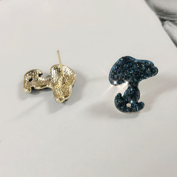 Christmas Edition - Snoopy Crystal Earrings