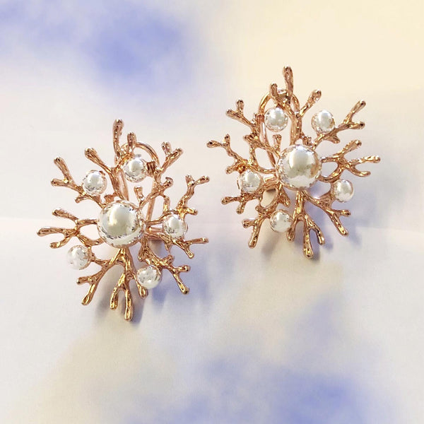 Mediterranean Coral Earrings