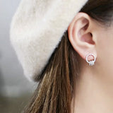 Audrey Intertwine Round Hoops Earrings