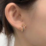Audrey Minimal Star Earrings