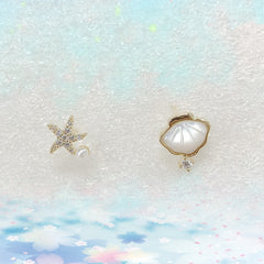 Audrey Seashell and Starfish Earrings