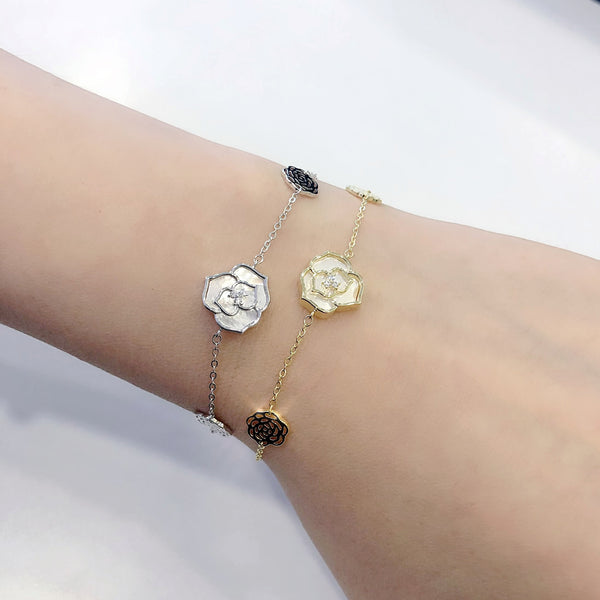 Audrey Camellia Flower Bracelet