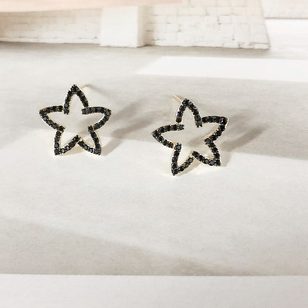 Audrey Star Outline Earrings