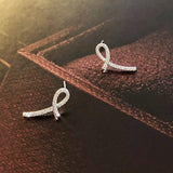 Audrey Pave Criss-Cross Earrings