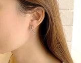 Audrey Pave Criss-Cross Earrings