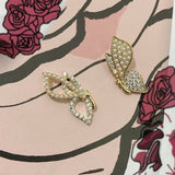 Audrey Asymmetrical Diva Butterfly Earrings
