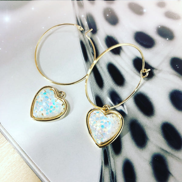 Confetti Heartshaped Earrings