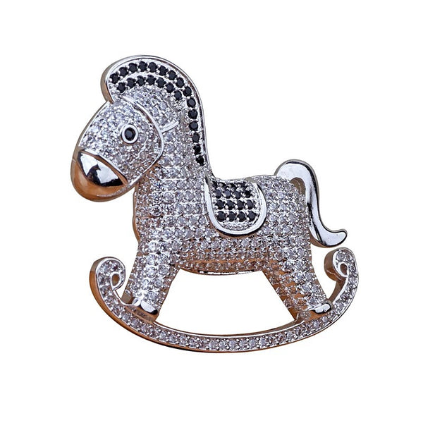 Timeless Rocking Horse Brooch