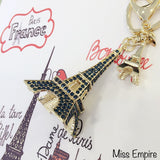 Eiffel Tower Bag Charm in Midnight Blue