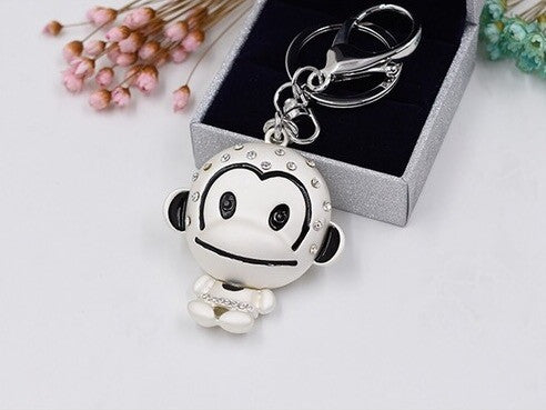 Metallic Monkey Bag Charm