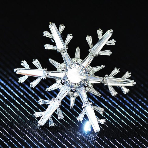 Frosty Snowflake Brooch